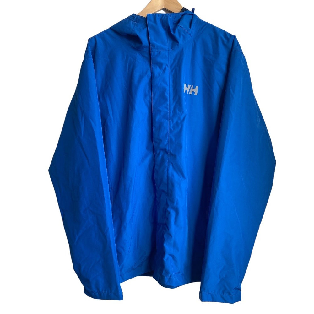 Helly Hansen Helly Tech Men's Raincoat Windbreaker Jacket Electric Blue Size XL